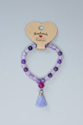 Lepidolite & Rose Quartz 27 Bead Mala Bracelet