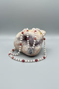 Self-Compassion Mala: 108 Bead Rose Quartz & Raspberry Jade Mala with Lepidolite Guru Bead