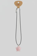 Rose Quartz Star Pendant Necklace – Silver Plated Wire Wrap